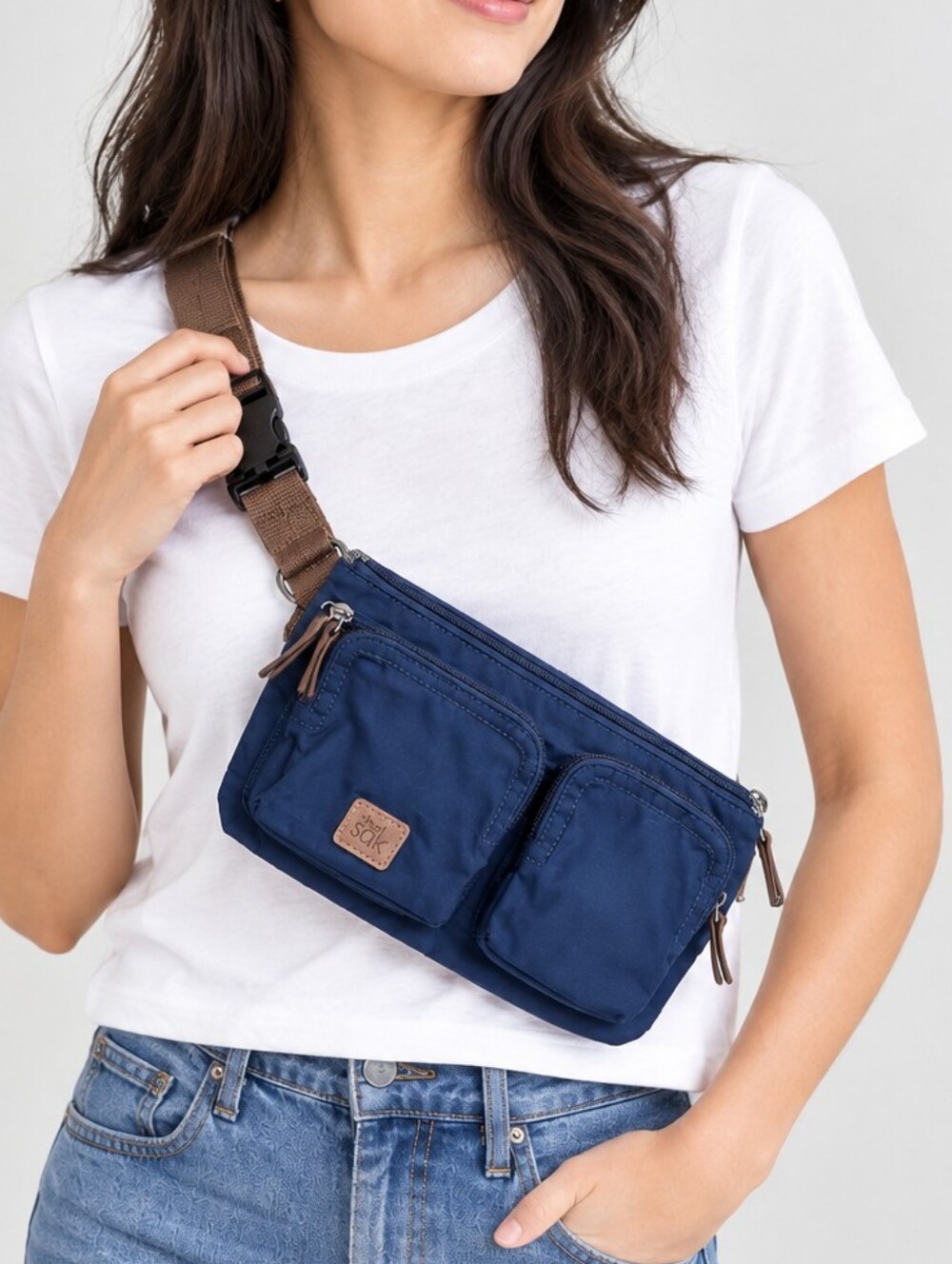 NEW & NEVER WORN The SAK Navy Crossbody Belt Fanny Pack Waist Convertible Bag